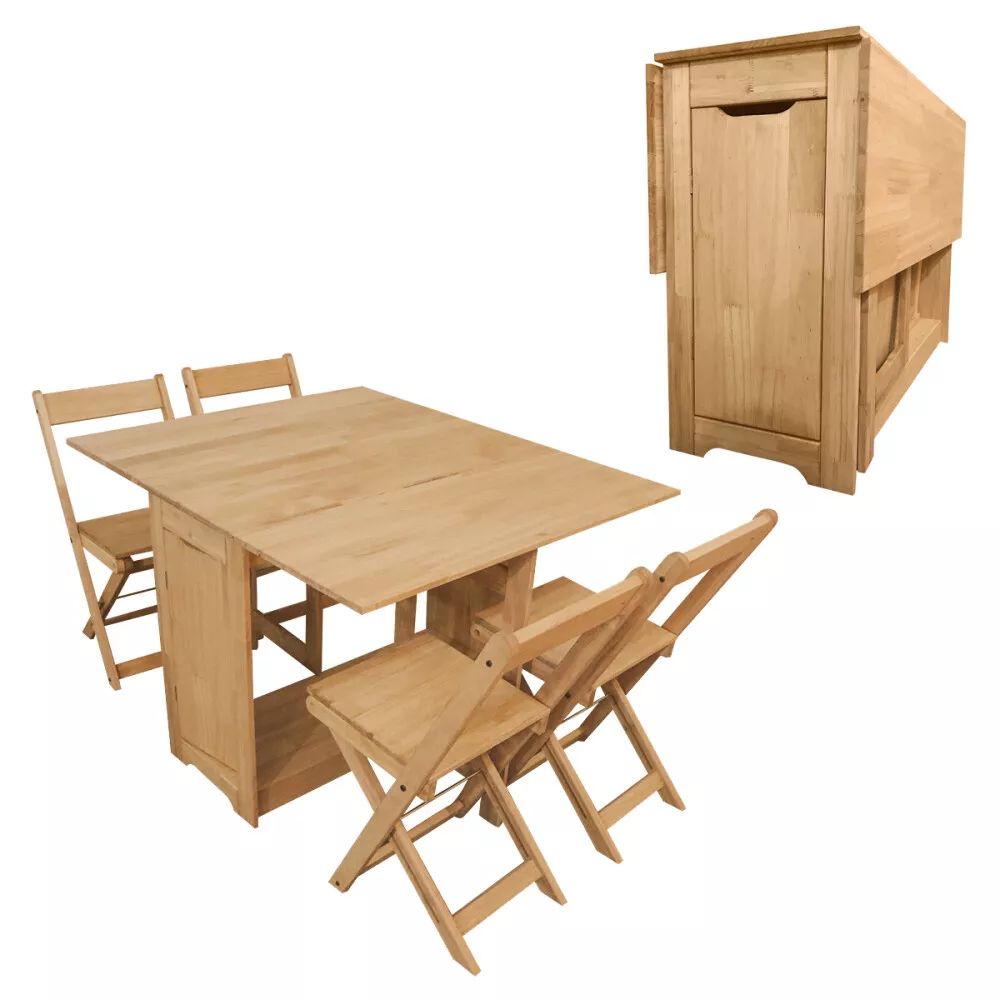 Corona Butterfly Folding Drop Leaf Dining Set Dini